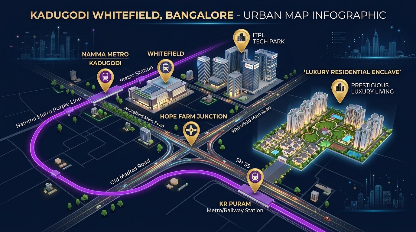 My Home Kadugodi Location Map and Road Connectivity